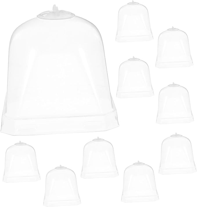 Mipcase 10pcs Plastic Cloche Dome by Mipcase