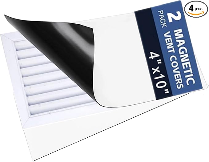 Magnetic Vent Covers 4" X 10", 2 Pack Thick Stronger Magnet Air Vent Cover by Unknown