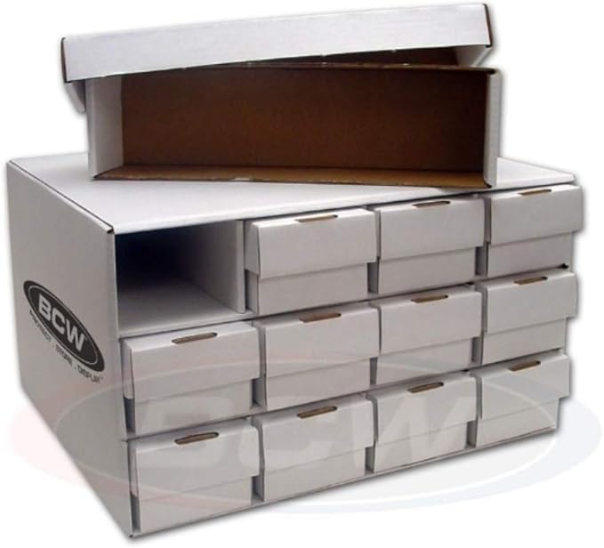 BCW Card House with 12 800 Count Storage Boxes | Holds Up to 9, 600 Standard by BCW