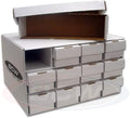 BCW Card House with 12 800 Count Storage Boxes | Holds Up to 9, 600 Standard by BCW