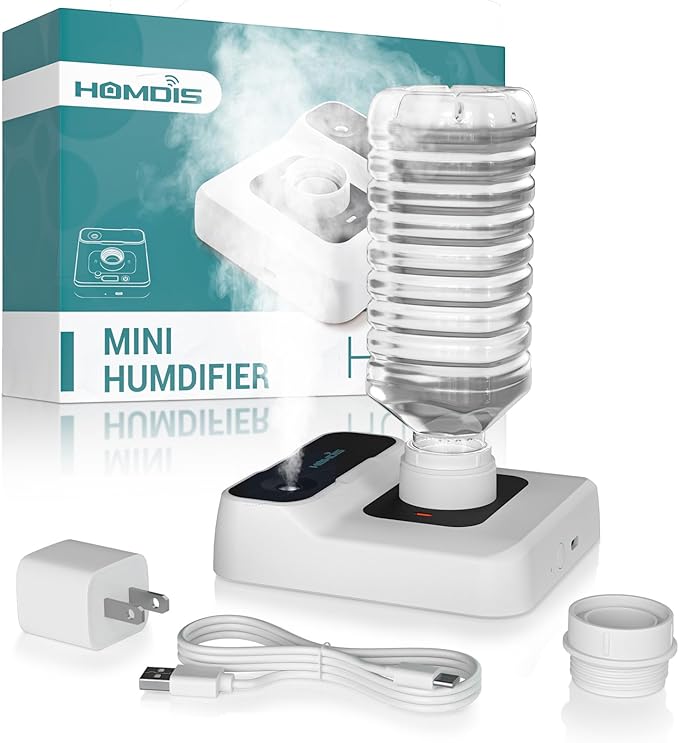 Travel Humidifier, Portable Small Humidifier by HOMDIS