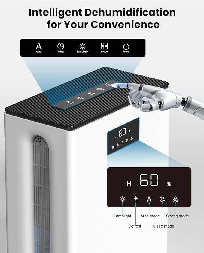 BIZEWO Dehumidifier for Home, Queit Dehumidifiers for Bathroom, RV - Image 2