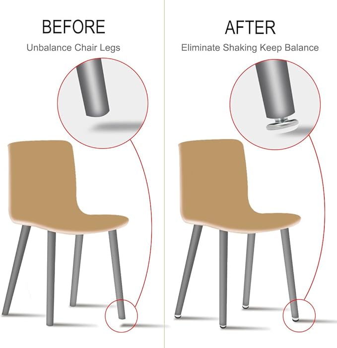uxcell M6 x 23 x 28mm Screw on Furniture Glide Leveling Feet Adjustable Leveler - Image 5