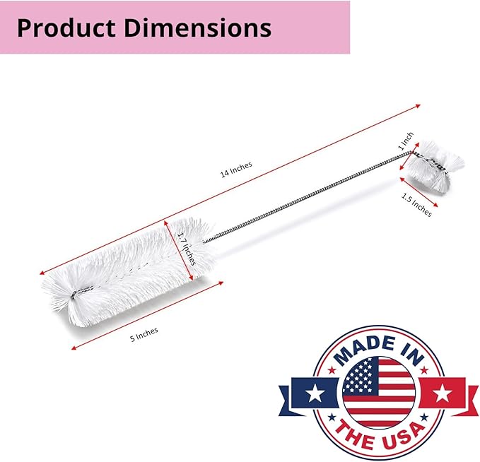 Hummingbird Feeder Cleaning Brush, Diswasher Safe Bristle, Removes Residue on - Image 3