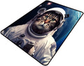Rug, Space Kitten Pattern Printing Washable Area Rugs Fade Resistant, Flame by Snarena