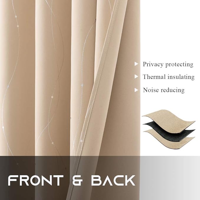 NICETOWN Bedroom Room Darkening Curtains - Image 6