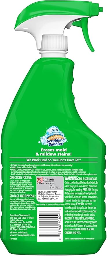 Scrubbing Bubbles Foaming Bleach Bathroom and Shower Cleaner Disinfectant Spray - Image 7