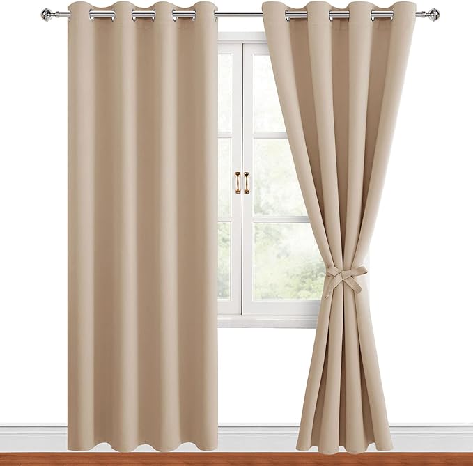Hiasan Blackout Curtains for Bedroom, 52 x 96 Inches Long by Hiasan