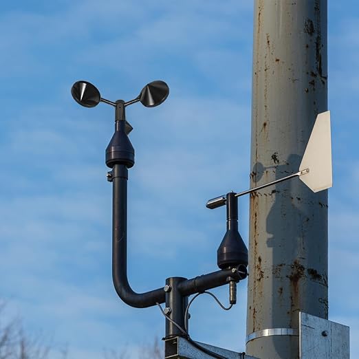 VANZACK Wind Direction Indicator 3-Cup Wind-Speed Sensor Anemometer Cover Air - Image 4