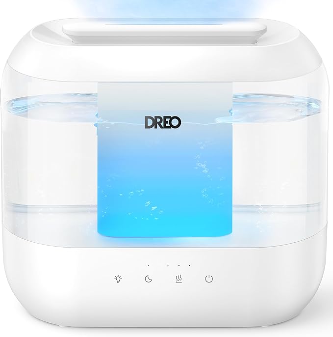 Dreo Humidifiers for Bedroom, 4L Top Fill for Large Room, 36H Runtime, 28 dB by DREO
