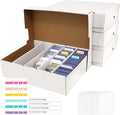 Sports Card Box 5 Row 3200 Count, Cardboard Card Storage Box by BIU-BOOM
