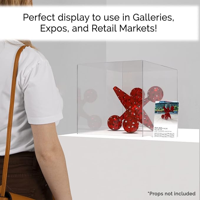 Clear Acrylic Display Box 14" Dust Cover - Image 3