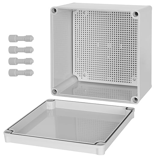 Junction Box，7.9"x 7.9"x 5.1" Outdoor Electrical Box by HoHaing