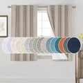 PrinceDeco Linen Blackout Curtains 100% Blackout Curtains by PrinceDeco