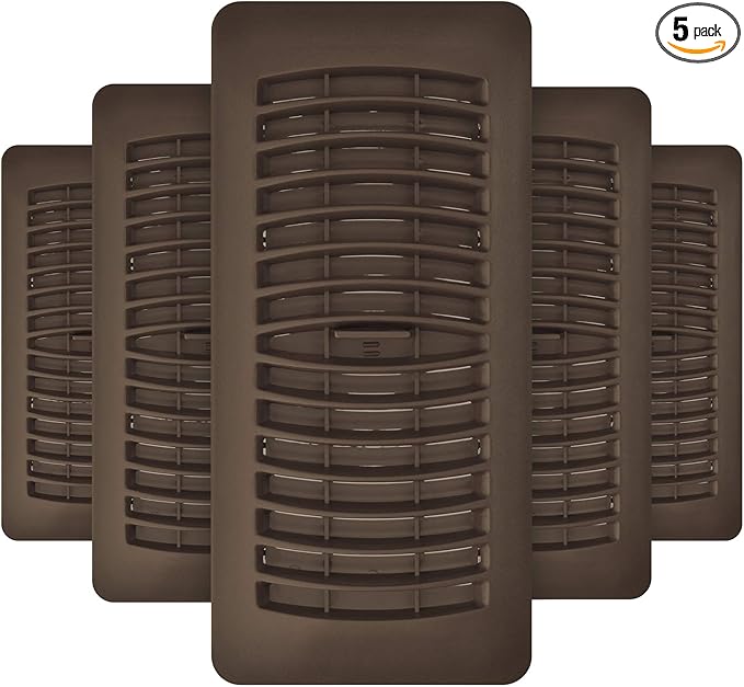 Imperial RG1441 Louvered Plastic Floor Register, 4x10 Inch, 5 Pack by Imperial