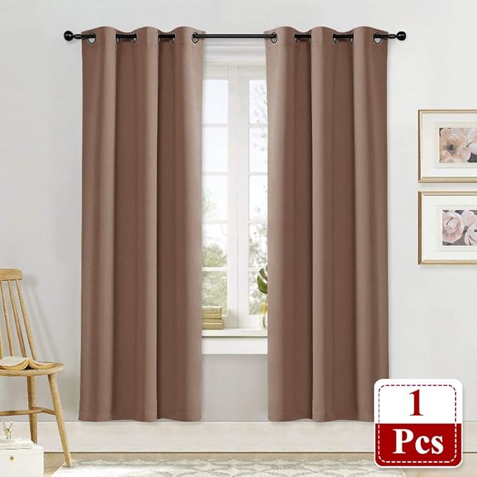 NICETOWN Small Window Blackout Curtain Panel Window Treatment Thermal Insulated - Image 2