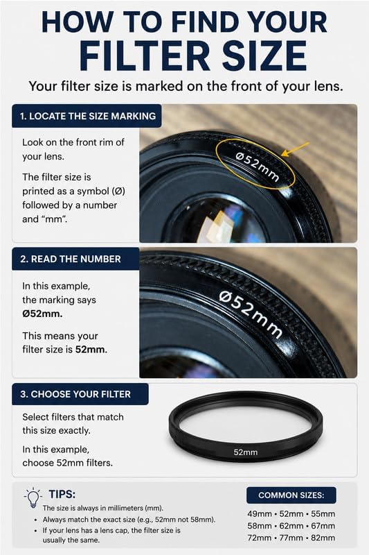 Tiffen 58mm UV Protector Filter 58mm Lens Filter Impact & Scratch Resistant | - Image 11