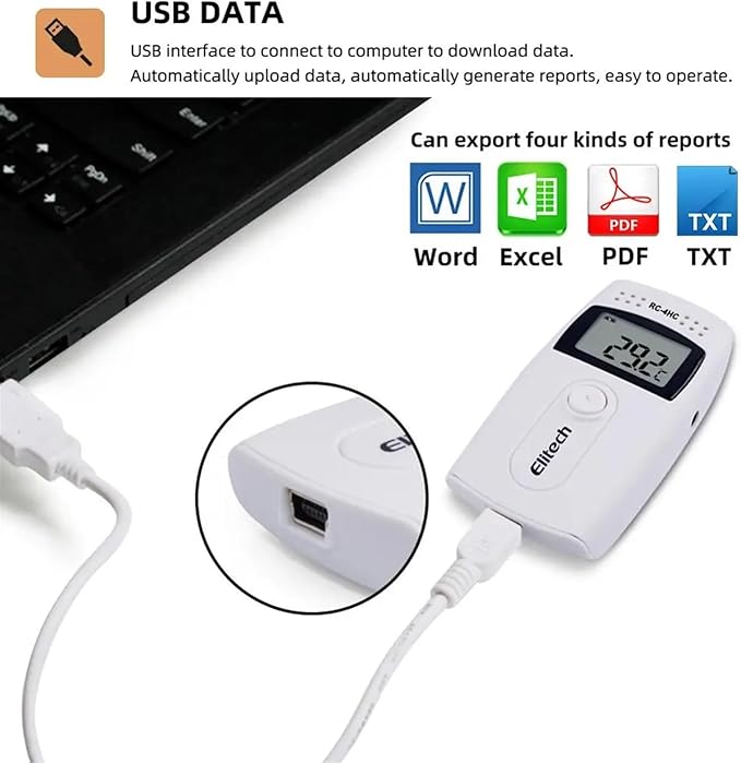 RC-4HC Digital USB Temperature Humidity Data Logger High Precision Temperature - Image 5