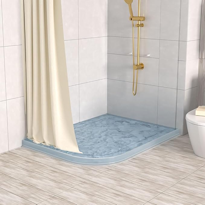 Duzzy 118 Inch Shower Threshold Water Dam, Shower Water Guard to Keep Water in - Image 7