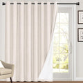 PrinceDeco Linen Blackout Curtains 108 Inch Blackout Curtains 100% Black Out by PrinceDeco