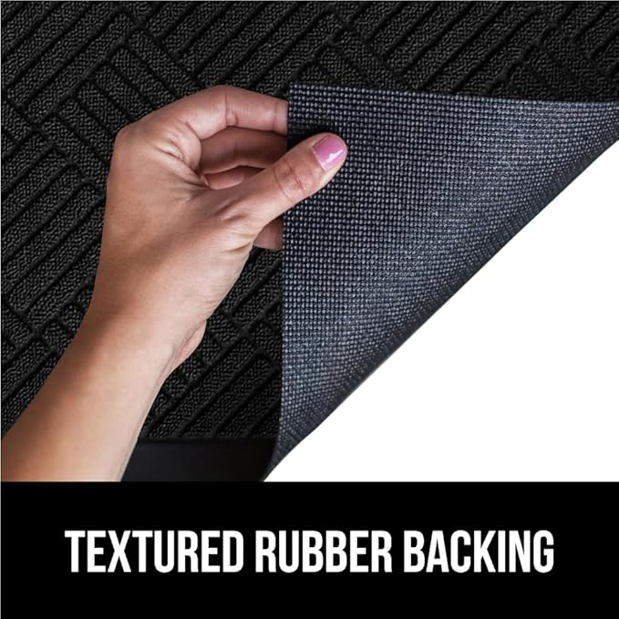 GORILLA GRIP 100% Waterproof All-Season WeatherMax Doormat US Designed Natural - Image 5