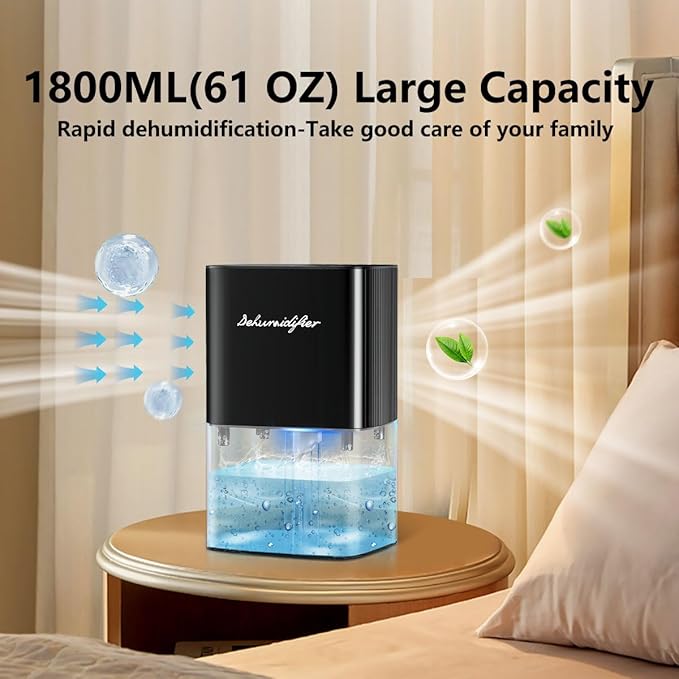 Dehumidifier 63OZ 1800ML Small Dehumidifier - Image 2