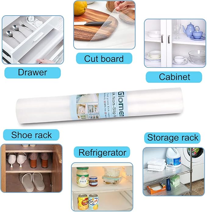 Shelf Liner, Non-Slip Cabinet Liner, Washable Oil-Proof - Image 5