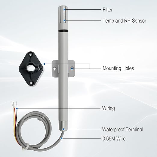 Tzone Temperature and Humidity Sensor 4-20 mA Temp Humidity Transmitter - Image 8