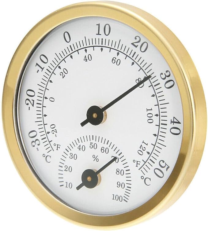 TEAMWILL Mini Analog Thermometer Hygrometer Humidity Meter Room Indoor - Image 3