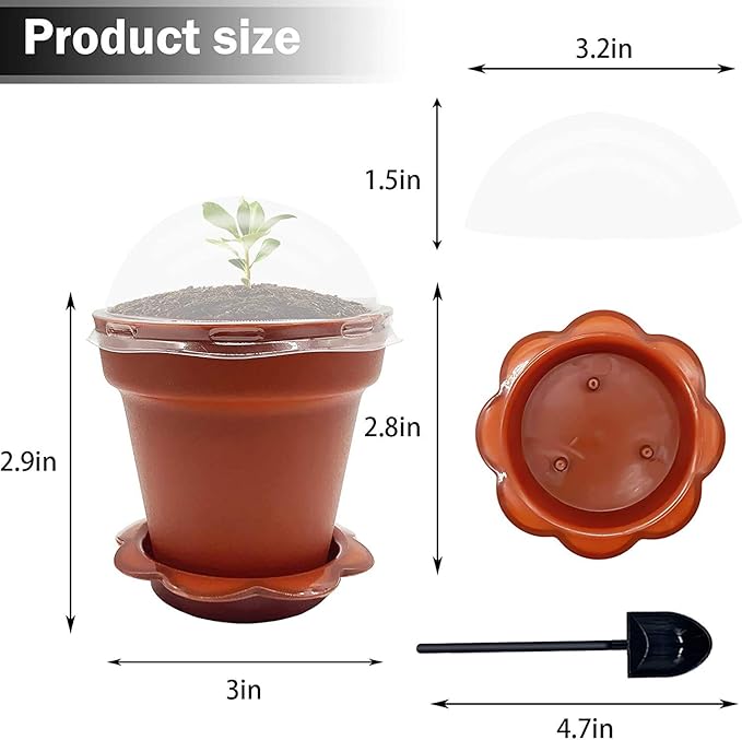 30 Pack Cupcake Plant Nursery Pots - Image 3