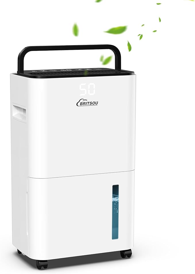 BRITSOU 34 Pint Dehumidifier, Smart Dehumidifiers by BritsouHomeDehumidifier