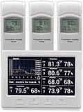 Ambient Weather WS-3000-X3 Thermo-Hygrometer Wireless Monitor w/ 3 Remote by AmbientWeather
