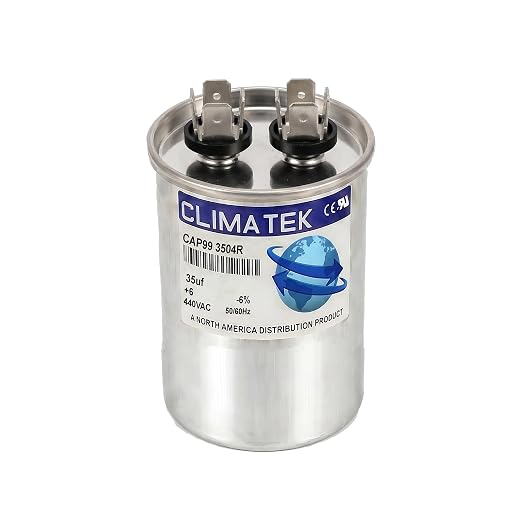 ClimaTek 35 MFD 370/440 Volt VAC Run Round Capacitor CAP99-3504R by ClimaTek