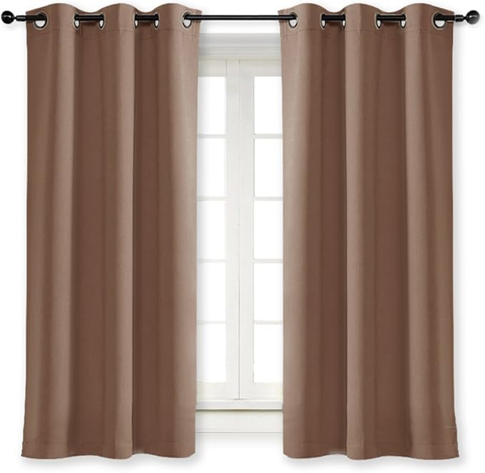 NICETOWN Small Window Blackout Curtain Panel Window Treatment Thermal Insulated by NICETOWN