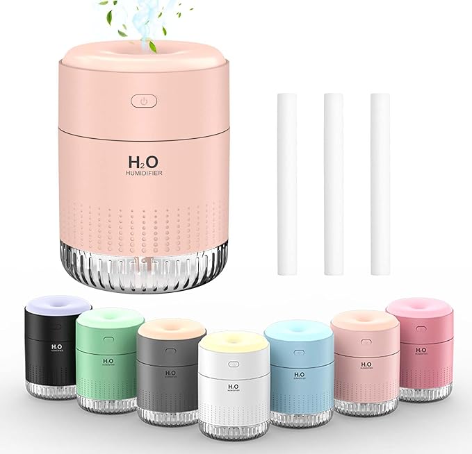 Colorful Mini Humidifier, USB Rechargeable Humidifier, small humidifier by SZOLLC