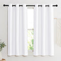 NICETOWN Room Darkening Window Treatment Curtain, Pure White, Single Panel by NICETOWN