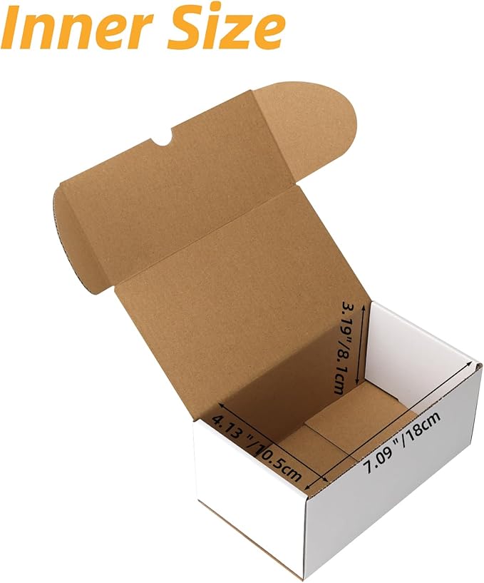 Bulk 200 Capacity Card Toploaders Storage Box, in Total 25 Pack Brown White - Image 2