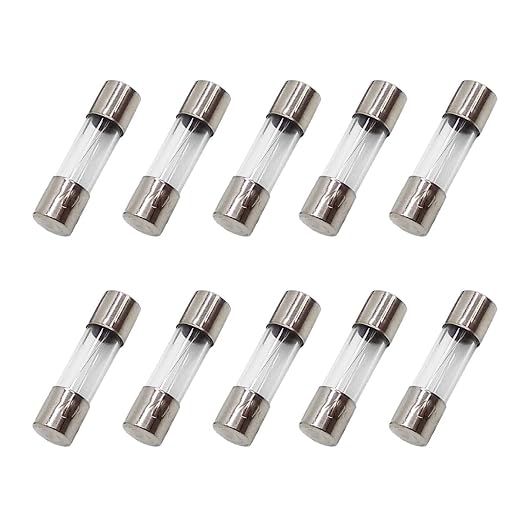 10Pcs F0.25AL250V 5X20MM 0.25A Fast Blow Fuse 0.25 Amp 250V Glass Cartridge by COMPSTUDIO