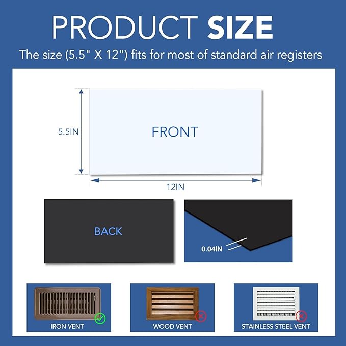 DIYMAG 8Pack Strong Magnetic Vent Covers, Vents Cover - Image 2