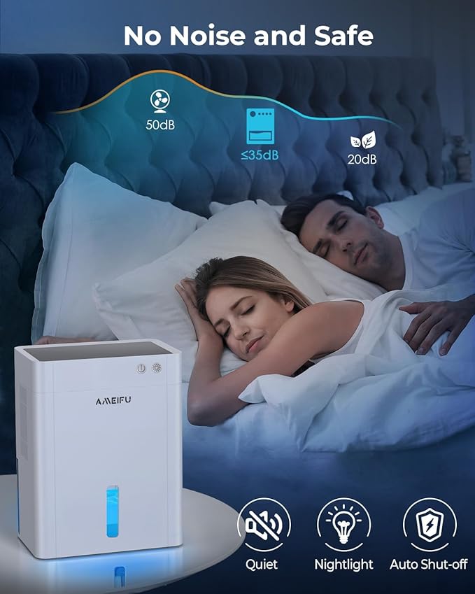 Dehumidifier for Home, 135 OZ Water Tank, Quiet Dehumidifier for Bathroom - Image 7