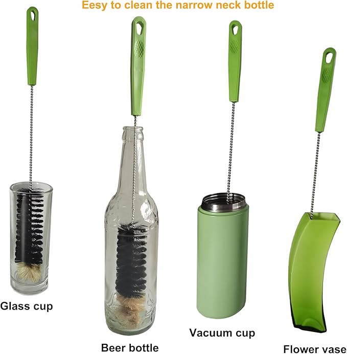 2 Pack 16" Bottle Brush, Dokpod Long Handle Cleaning Brushes - Image 2