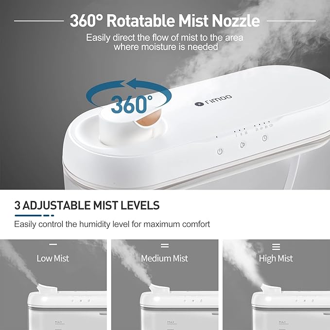 Top Fill Humidifiers for Bedroom Large Room, Super Easy Clean Humidifier - Image 7