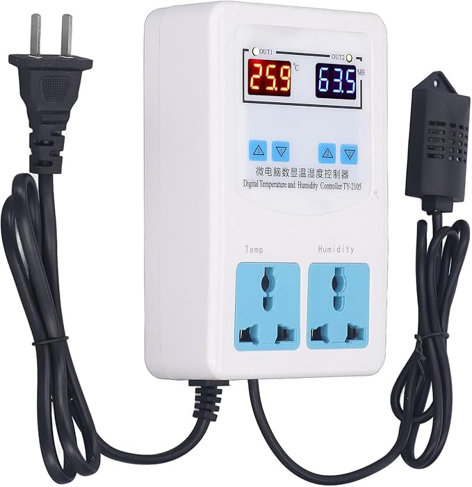 Digital Humidity Thermostat, Temperature Humidity Controller Easy Installation - Image 2