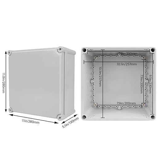 Junction Box，11"x 11"x 5.1" Outdoor Electrical Box - Image 2