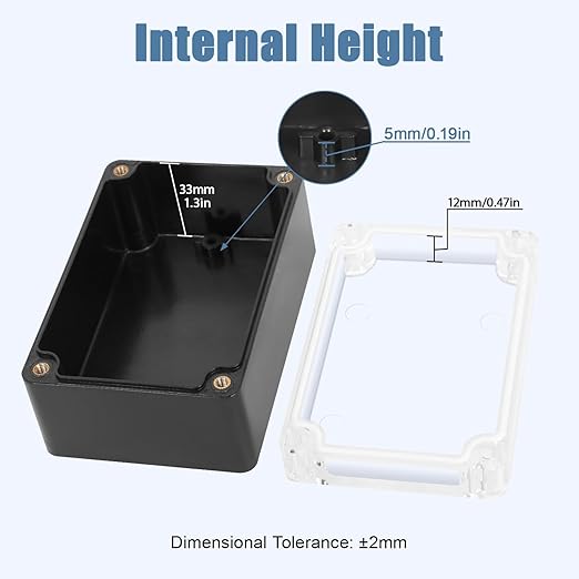 LeMotech Project Box ABS Plastic IP65 Waterproof Dustproof Electrical Junction - Image 3