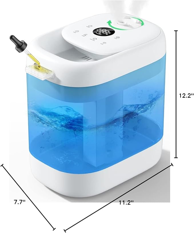 Homvana Humidifiers for Bedroom, 5L Super Easy to Clean Top Fill Auto Adapt - Image 9