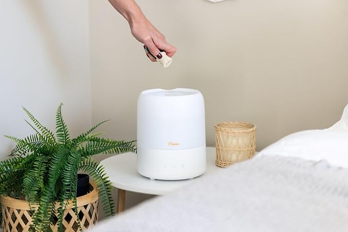 Crane Top Fill Mini Humidifier for Bedroom and Nursery 3-In-1 Essential Oil - Image 9