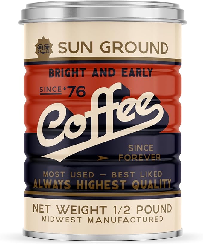 Retro Tin Can, Studio MPLS Designs, Collectable, Peel & Stick Valved End by Roastar