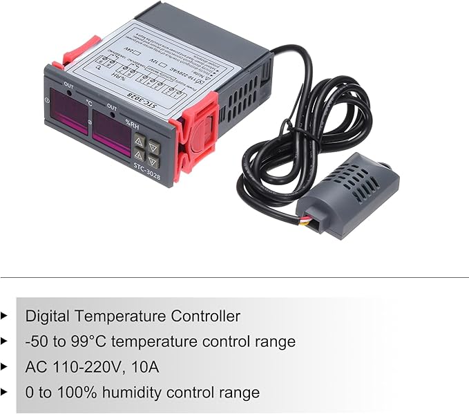 MECCANIXITY STC-3028 10A AC 110-220V Digital LED Temperature Controller - Image 3