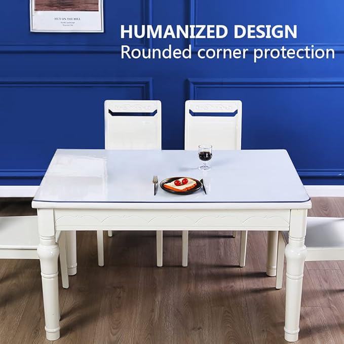 20x44 Clear Plastic Dining Room Table Protector Vinly Tablecloth Office Desk - Image 3